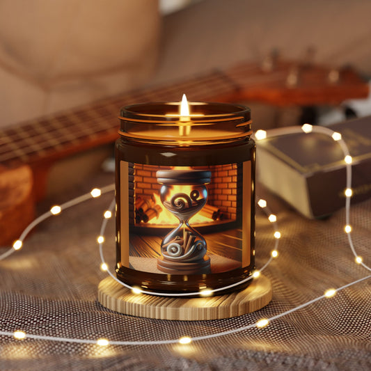 Cinnamon/ Vanilla, Scented Soy Candle (Multi-Size, Amber Jar)