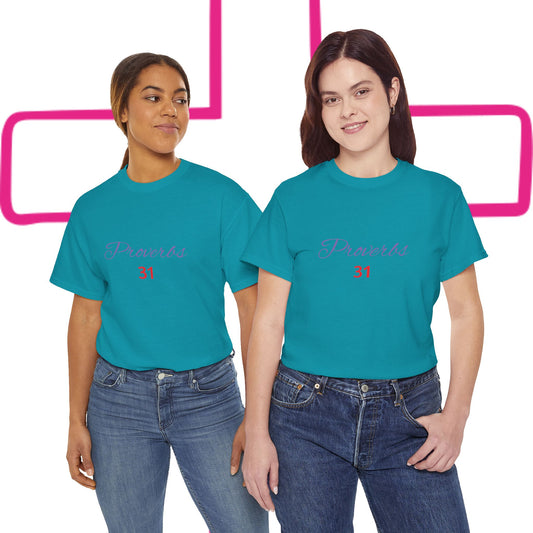 Proverbs 31, Unisex Heavy Cotton Tee