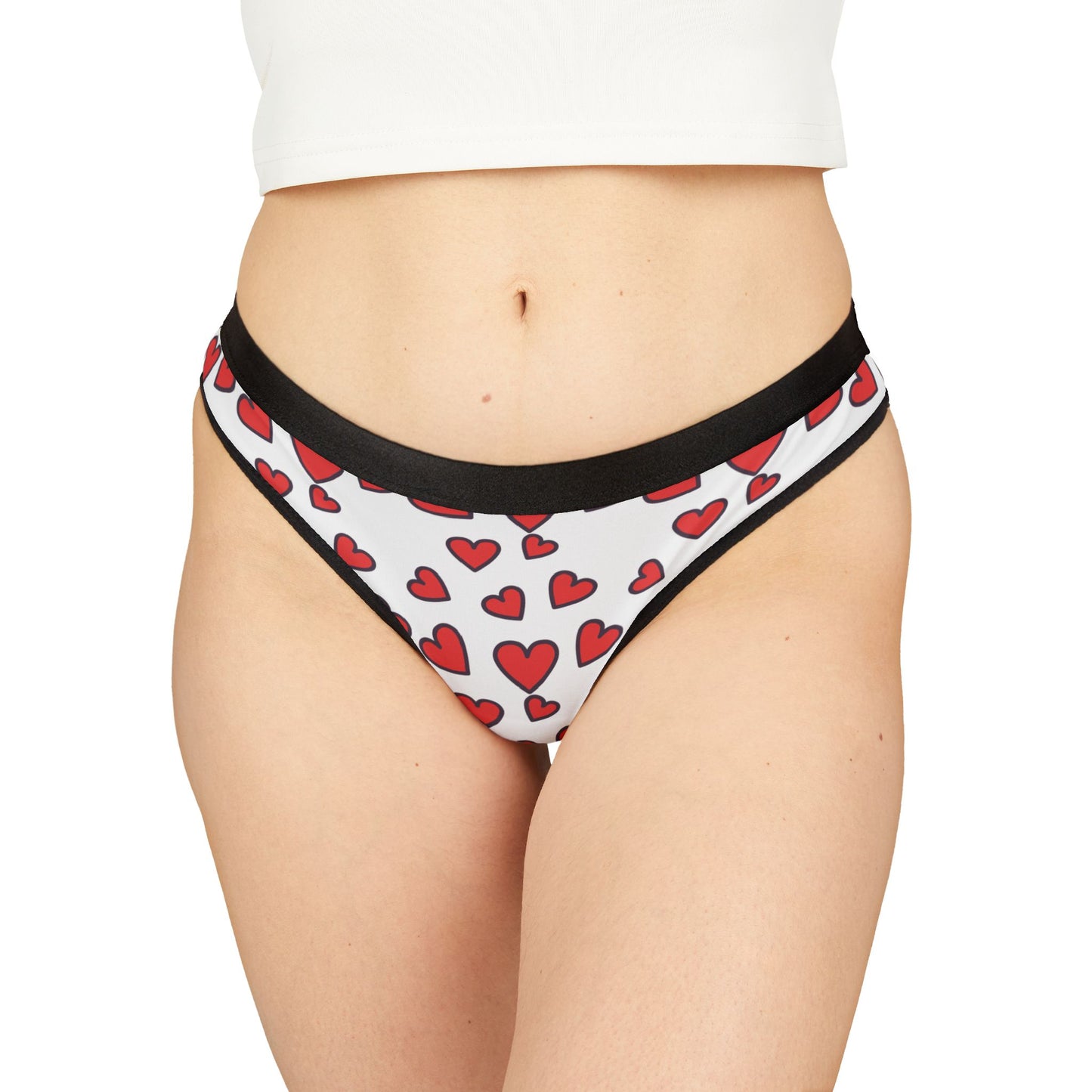 Hearted, Women's Thongs (AOP)