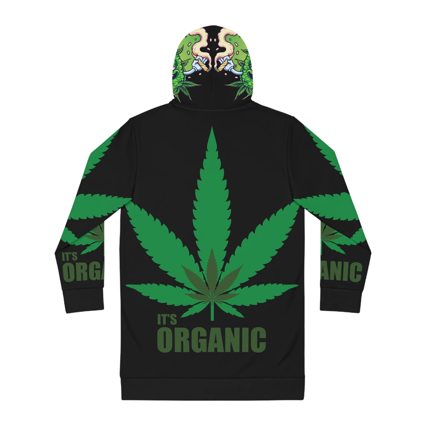 Organic Leaf, Women's Hoodie Dress (AOP)