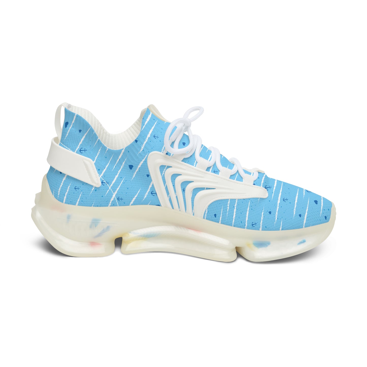 Sea Horse Blue (White or Black trim), Women's Mesh Sneakers
