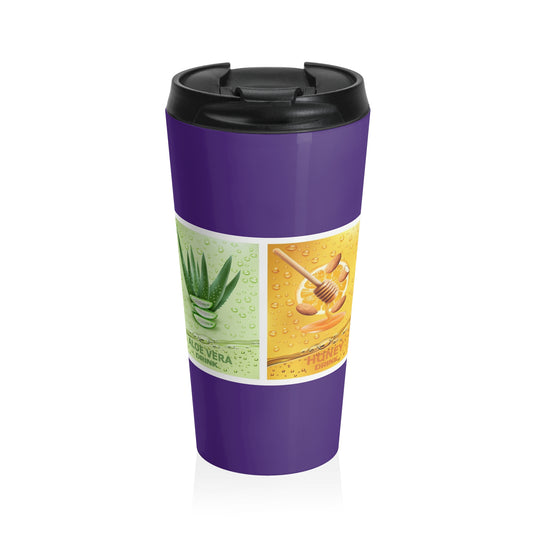 Multi- Purposes, Stainless Steel Travel Mug, (Purple)