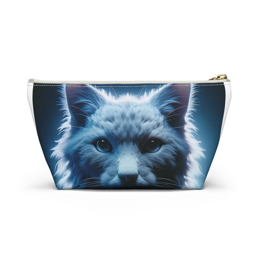 Make-up Accessory Pouch w T-bottom, ( Persian Cat )
