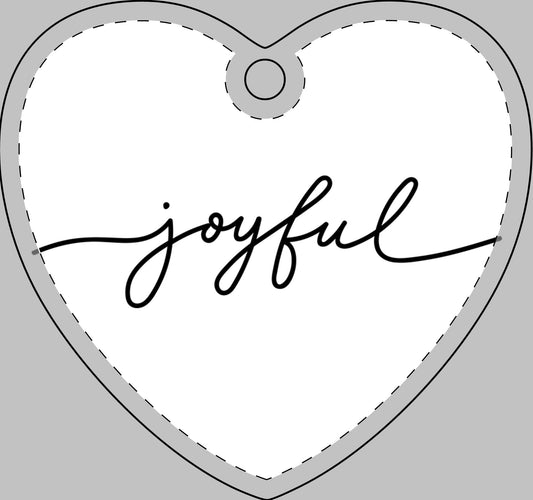 Joyful Engraved Crystal Ornament — Elegant Glass Holiday Decoration