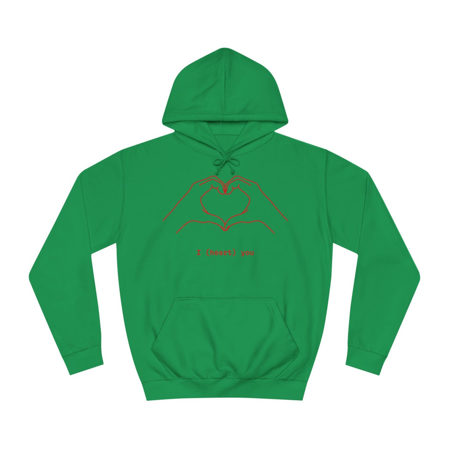Unisex Heart College Hoodie
