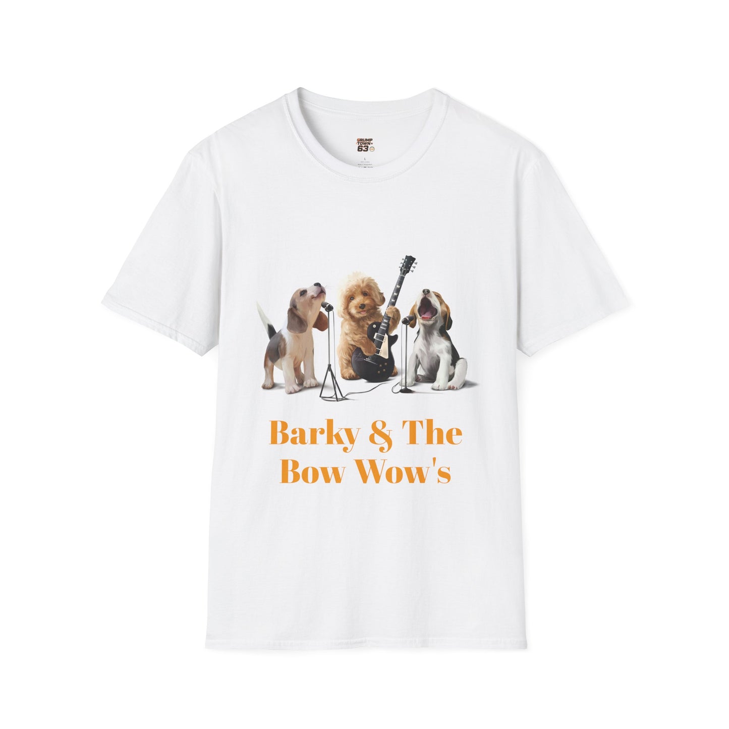 Dog Band T‑Shirt — "Barky & The Bow Wow's" Graphic Tee