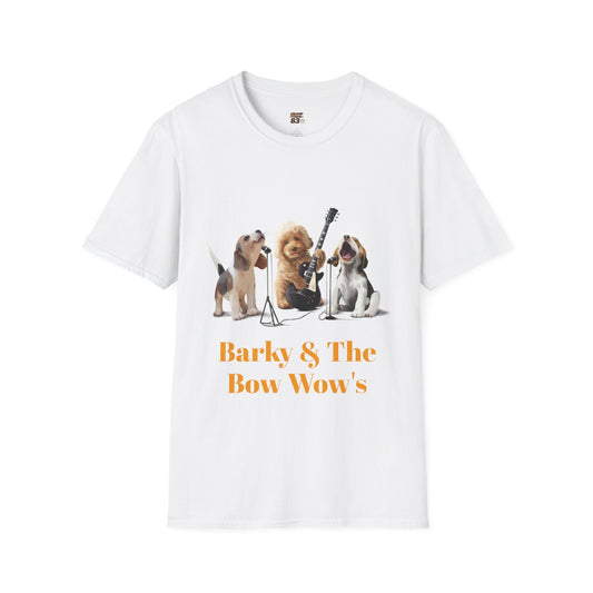 Dog Band T‑Shirt — "Barky & The Bow Wow's" Graphic Tee