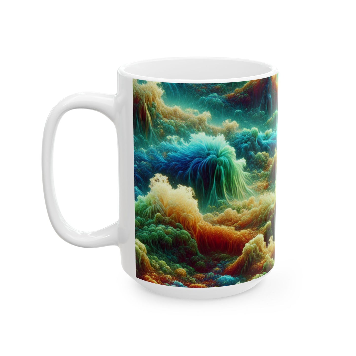 Colorful Waves, Ceramic Mugs, (11oz, 15oz) Coffee 1st
