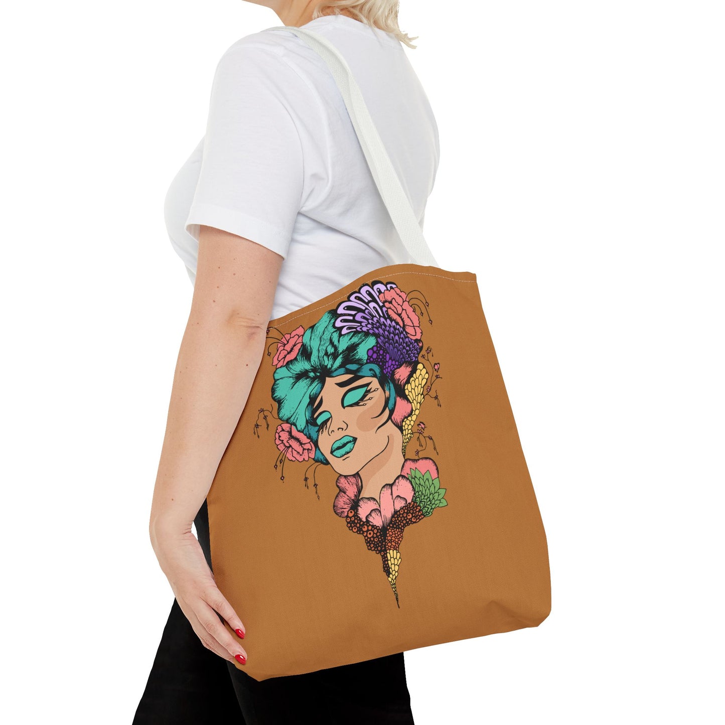 Blue Hair, Tote Bag (AOP)