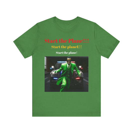 Diddy's start the plane!, Unisex Jersey Short Sleeve Tee