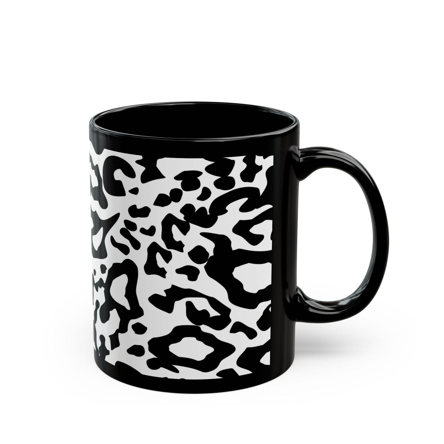 Leopard, Black Mug (11oz, 15oz)