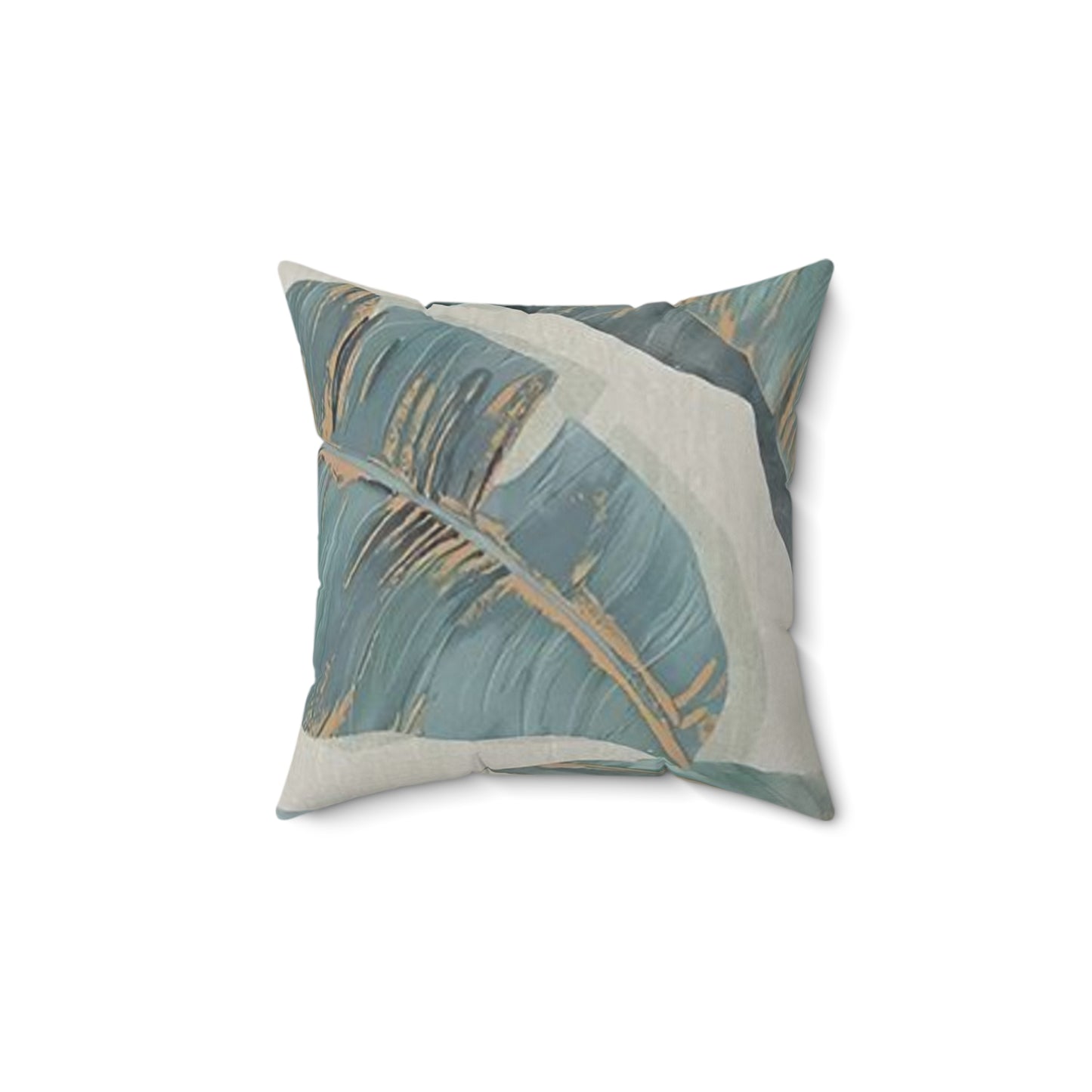 Spun Blue Palm, Polyester Square Pillow, 14" x 14", 16" x 16", 18" x 18", 20" x 20"
