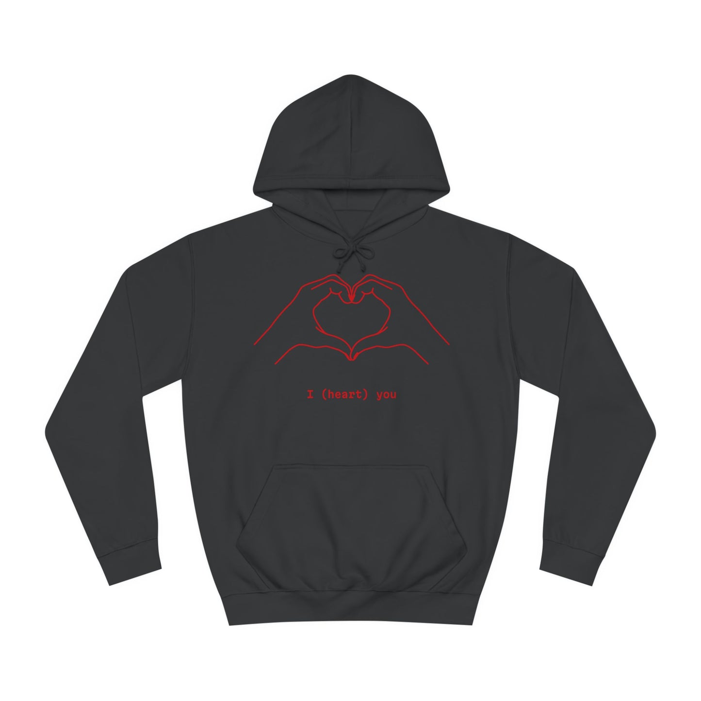 Unisex Heart College Hoodie