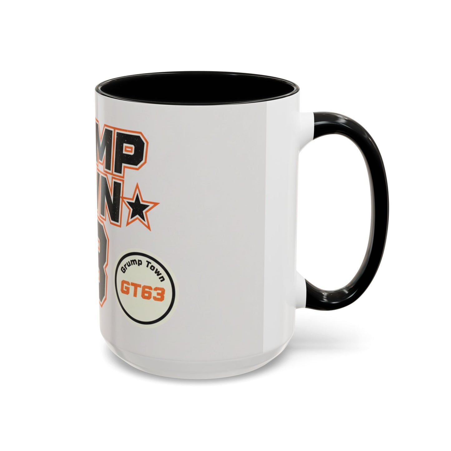 Accent Coffee Mug — 'Crump Town 63' Retro Racing Logo Coffee Mug (11/15oz)