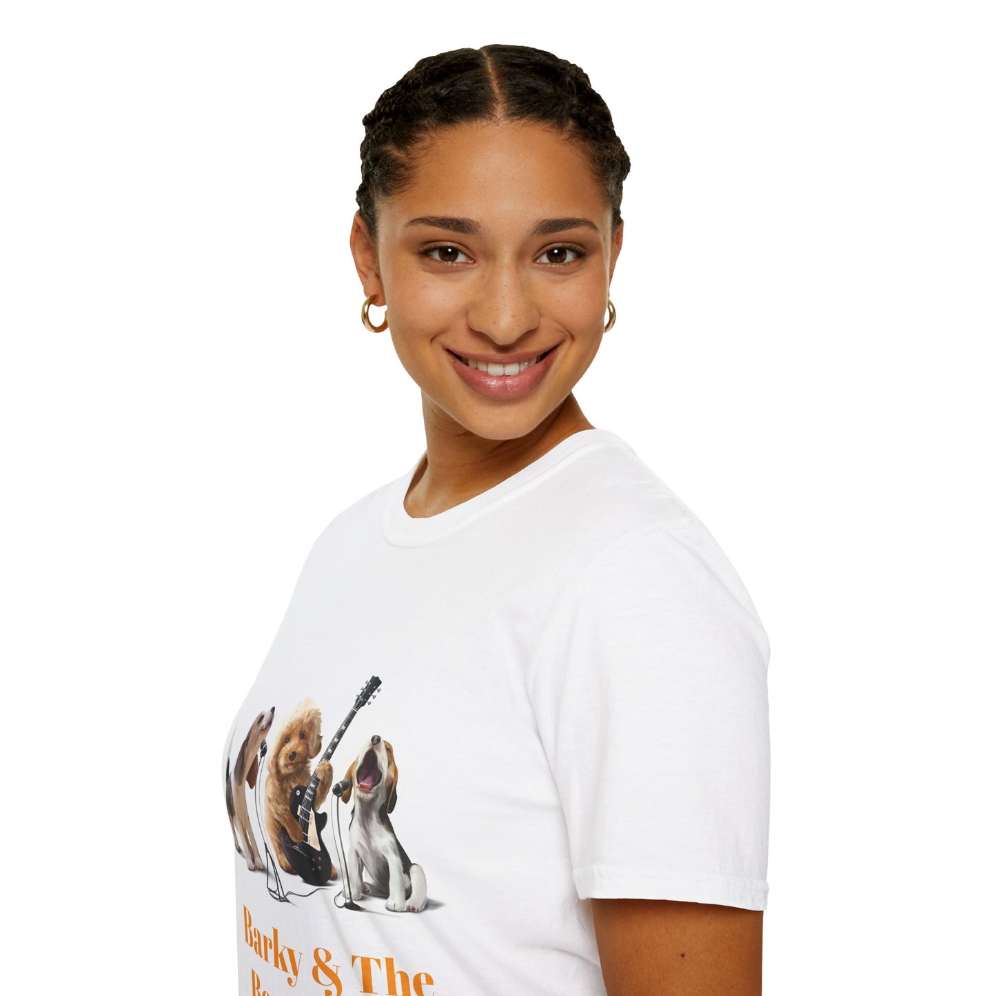 Dog Band T‑Shirt — "Barky & The Bow Wow's" Graphic Tee