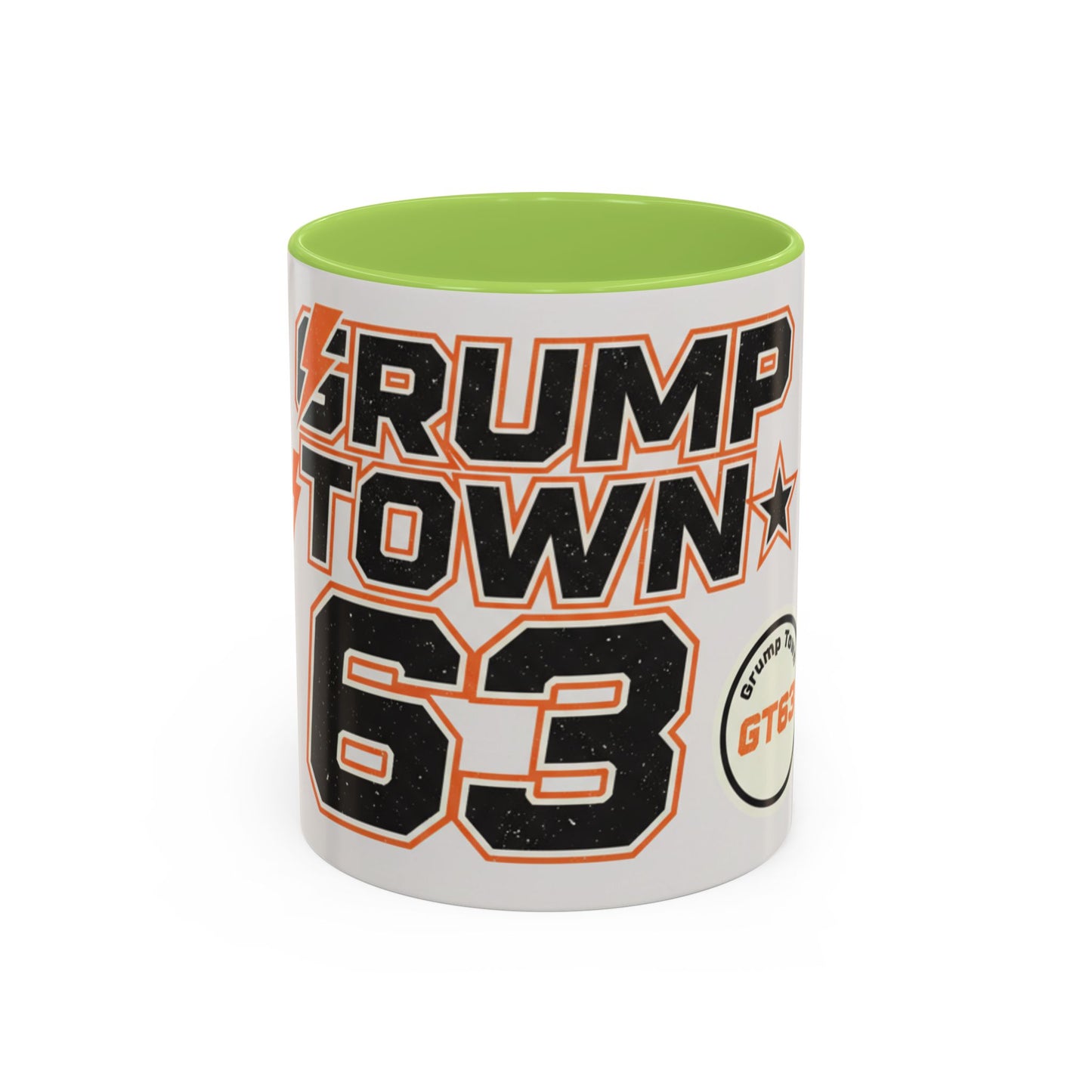 Accent Coffee Mug — 'Crump Town 63' Retro Racing Logo Coffee Mug (11/15oz)