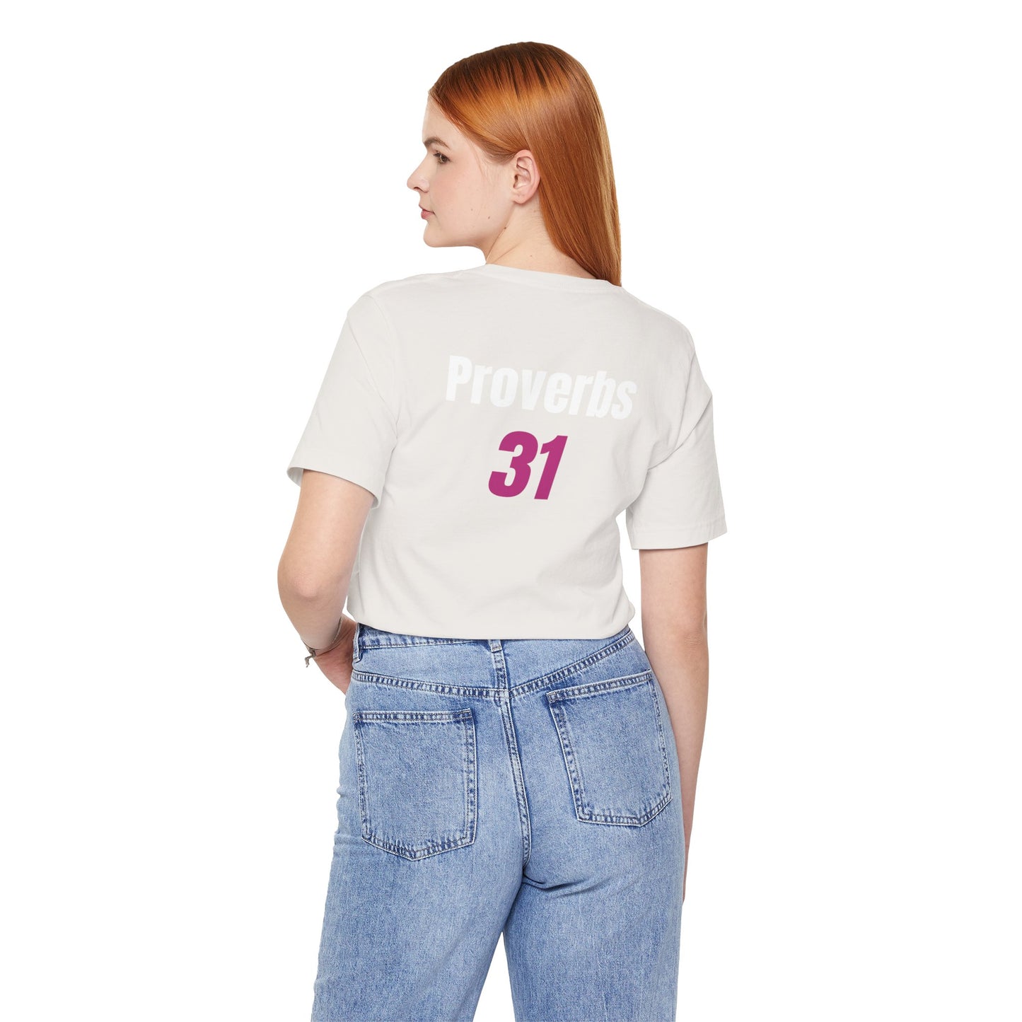 Proverbs 31, Unisex Jersey Short Sleeve Tee