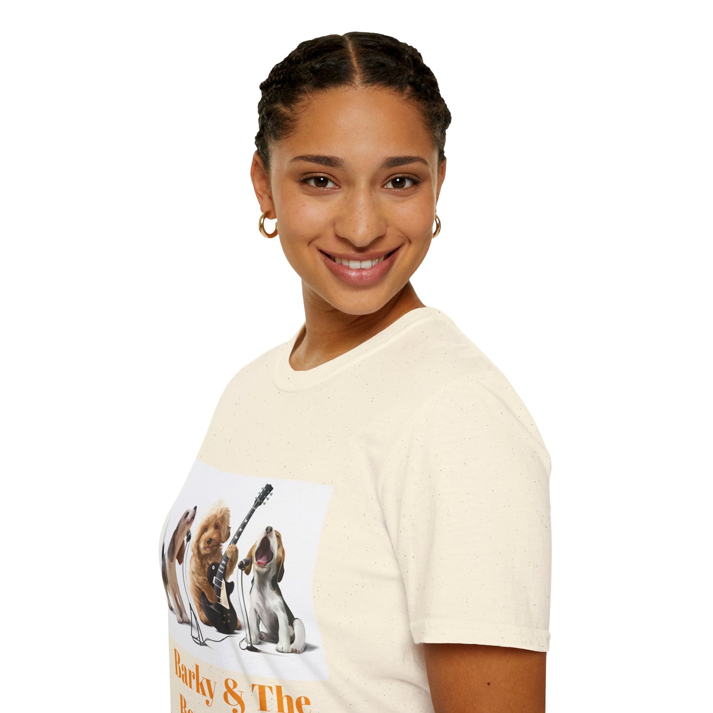 Dog Band T‑Shirt — "Barky & The Bow Wow's" Graphic Tee