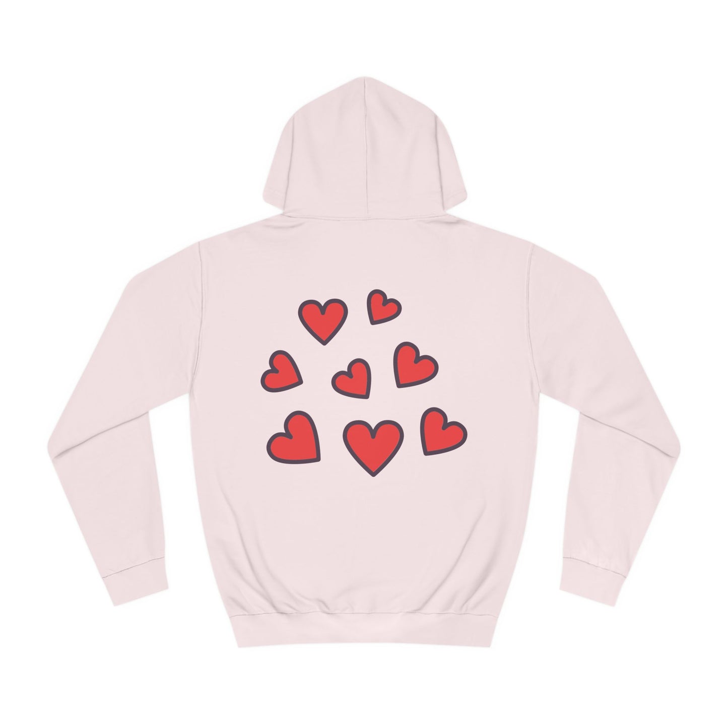Unisex Heart College Hoodie