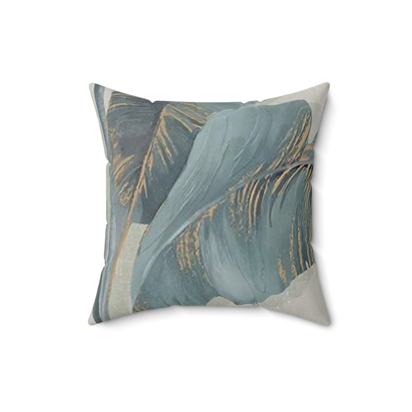 Spun Blue Palm, Polyester Square Pillow, 14" x 14", 16" x 16", 18" x 18", 20" x 20"