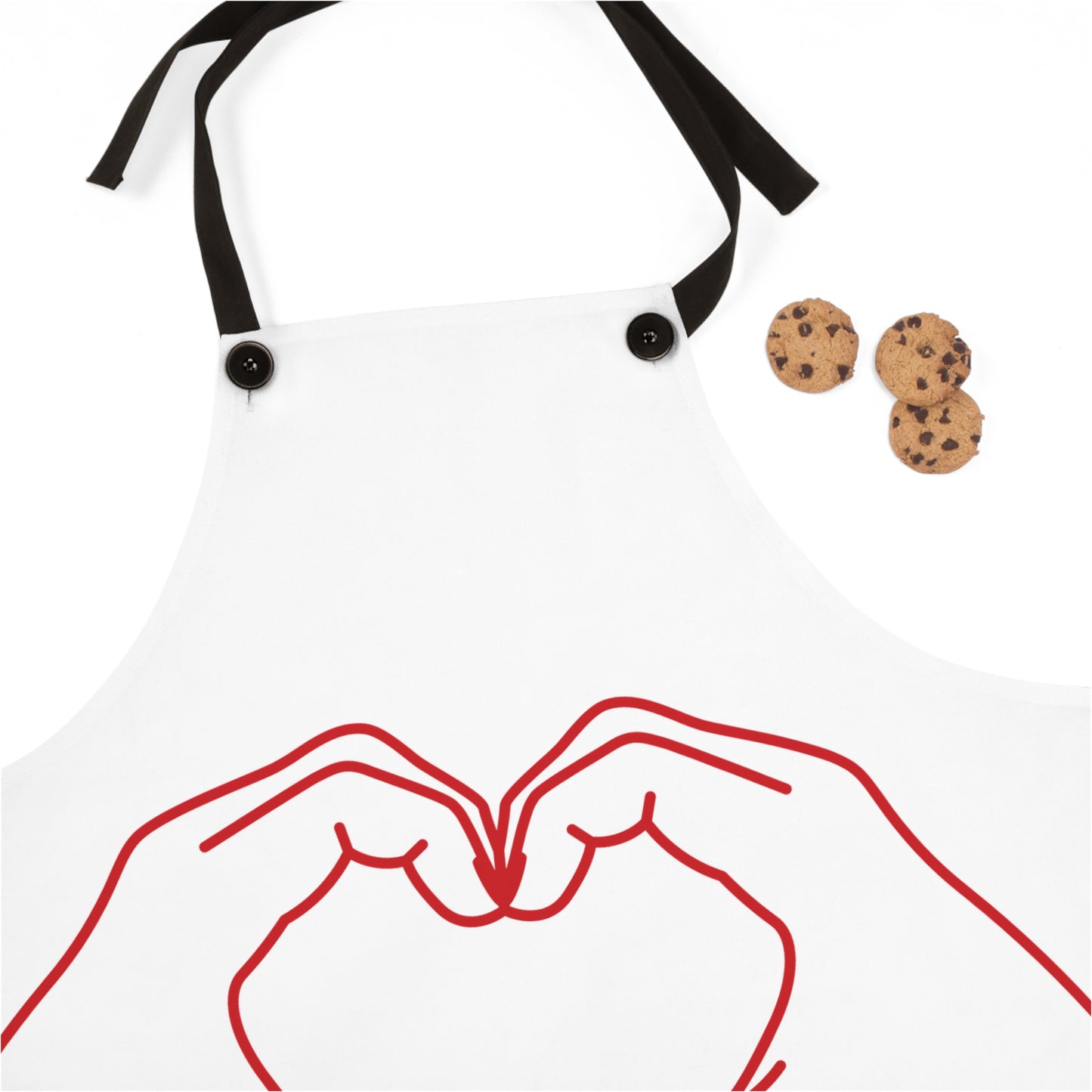 I Love You (White), Apron (AOP)