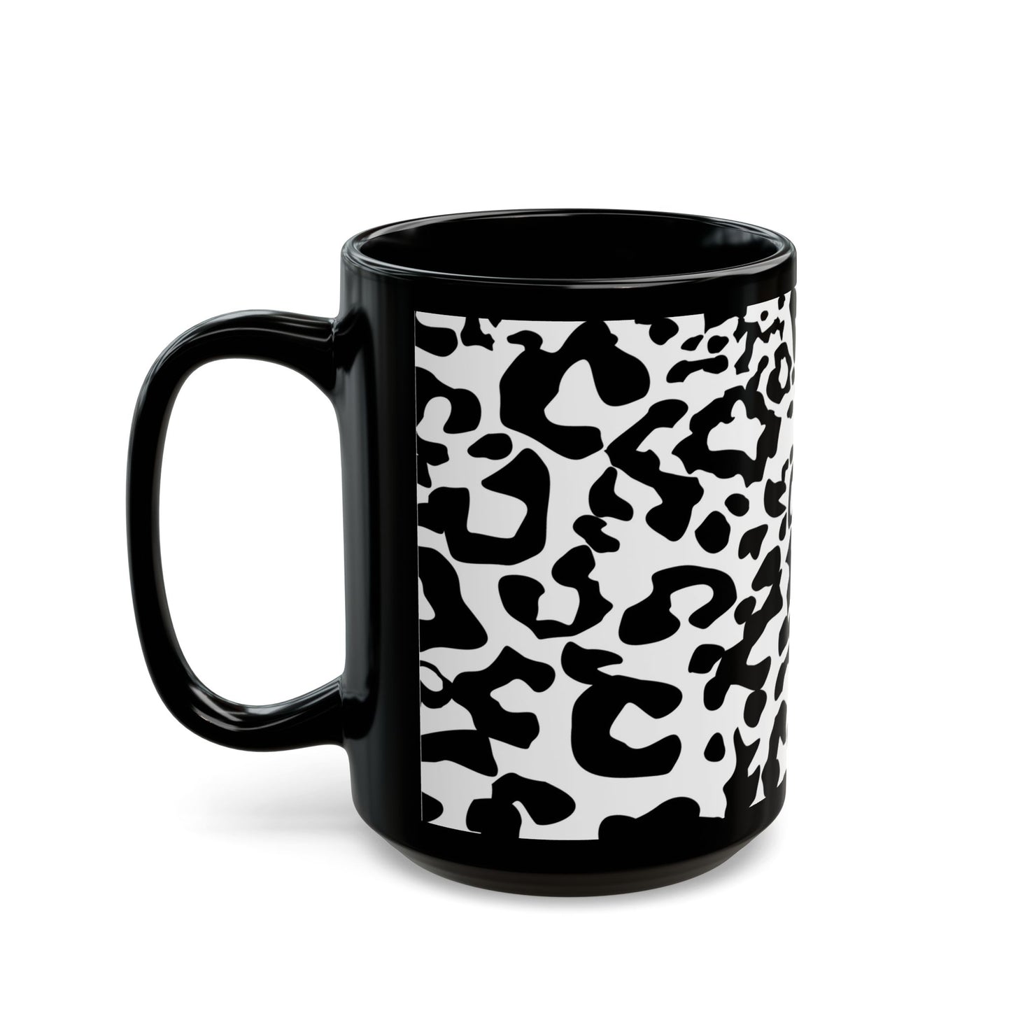 Leopard, Black Mug (11oz, 15oz)