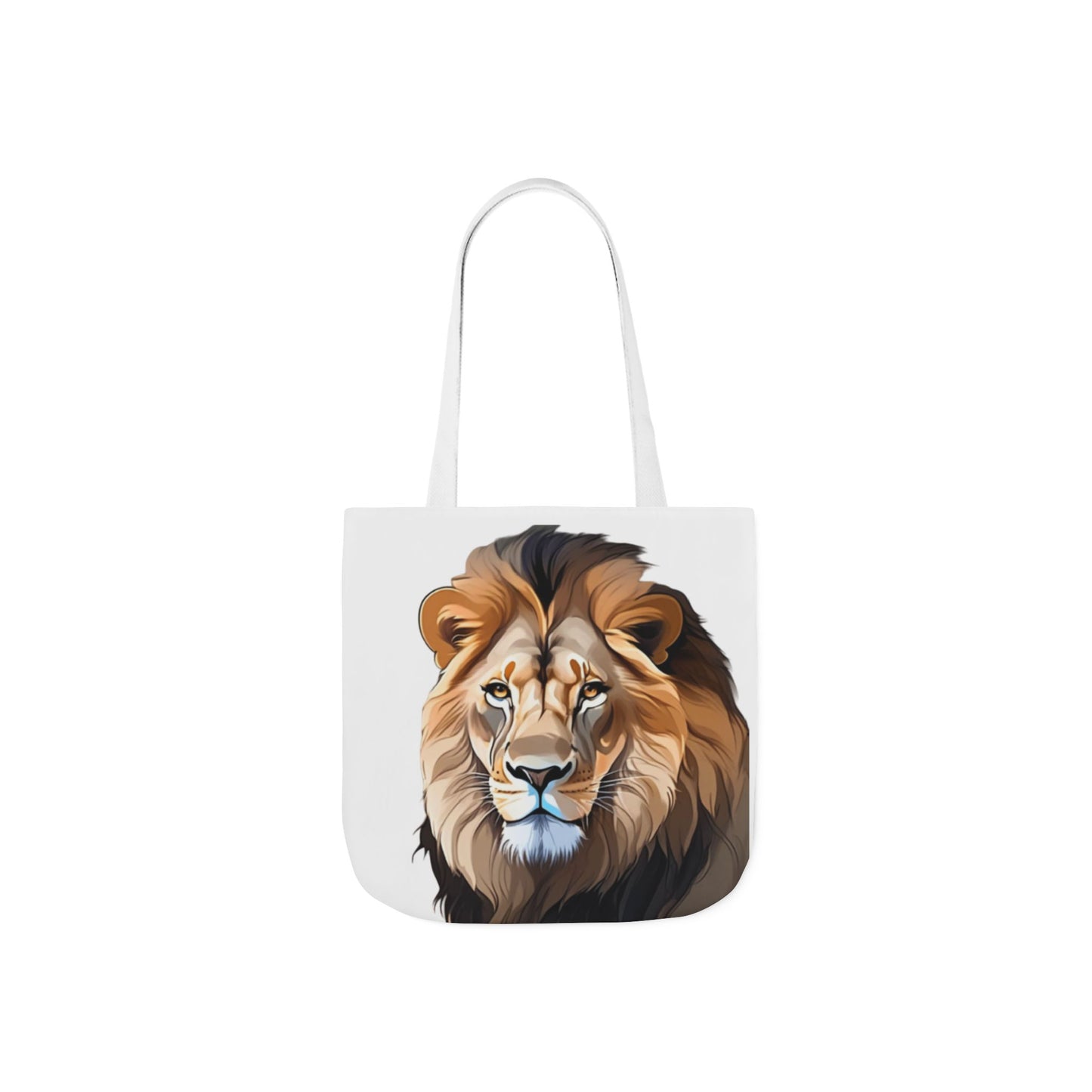 Lion Head, Canvas Tote Bag, 5-Color Straps