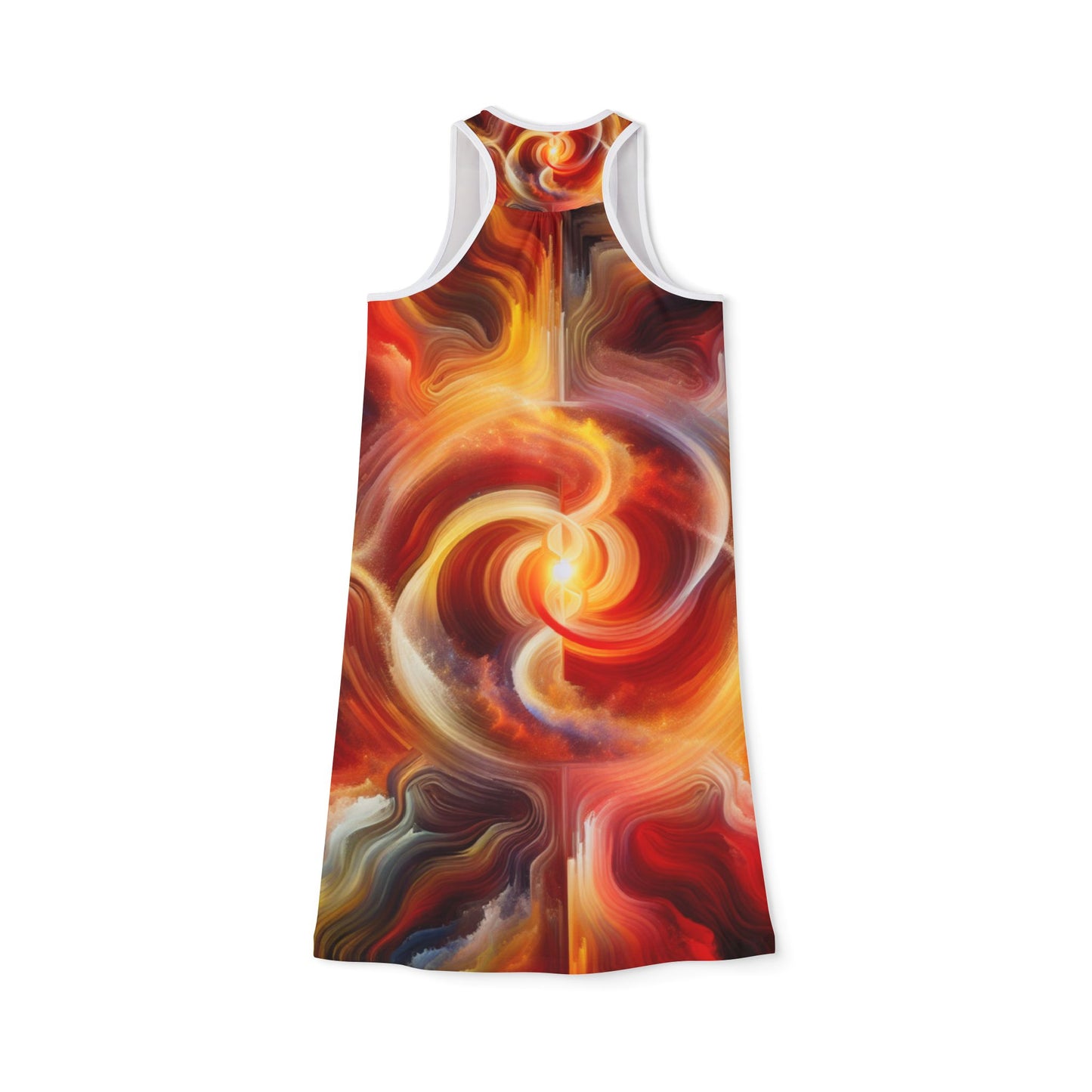 Multi Spiral Color, Women's Racerback Dress (AOP)