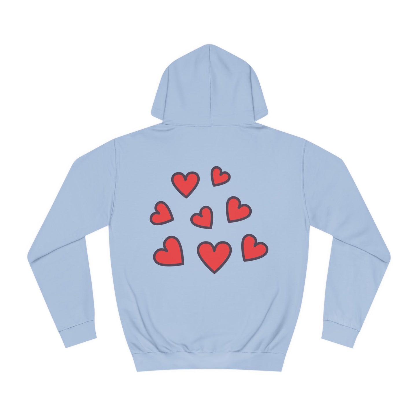 Unisex Heart College Hoodie