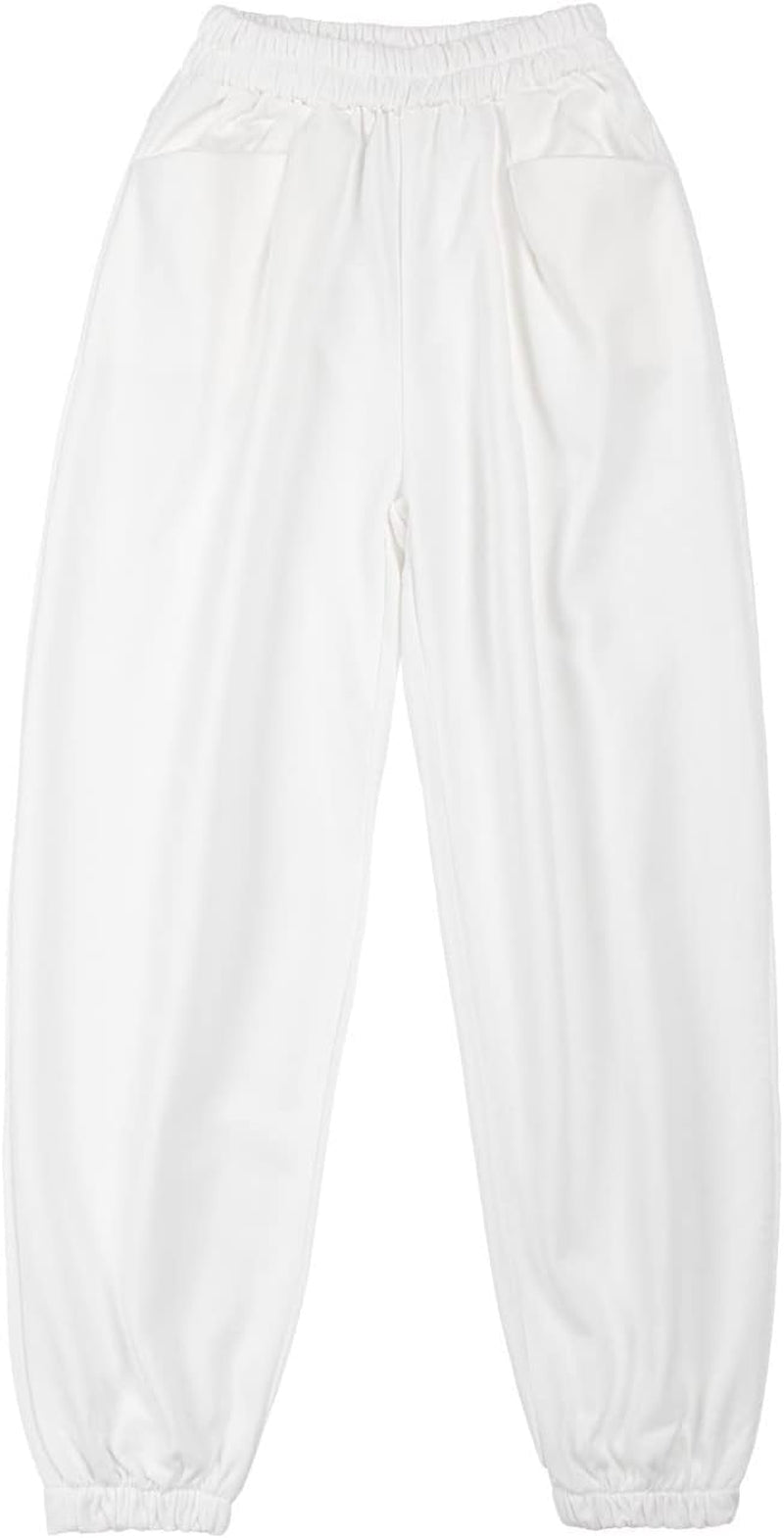 Rolanko Girls' Jogger Pants Active Kids Sweatpants with Pocket Hip Hop Streetwear Trousers 4-14 Years