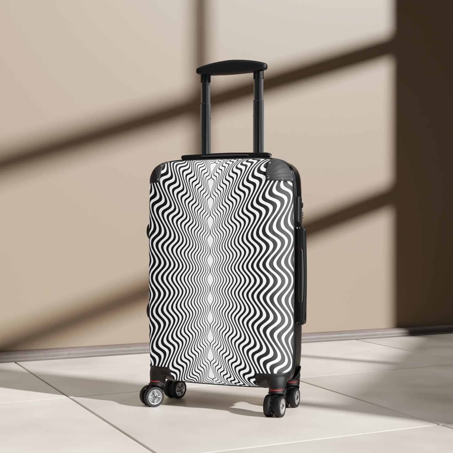 Suitcases, Sm, Med, Lrg, Waive 3D lines