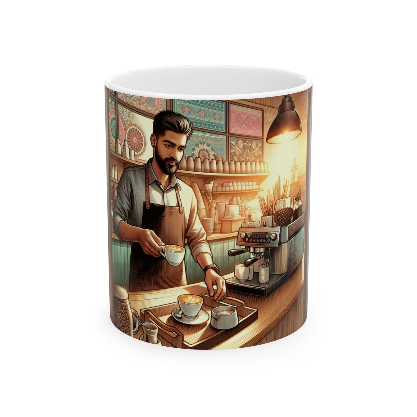 Coffee Shop, Ceramic Mugs, (11oz, 15oz) Coffee 1st