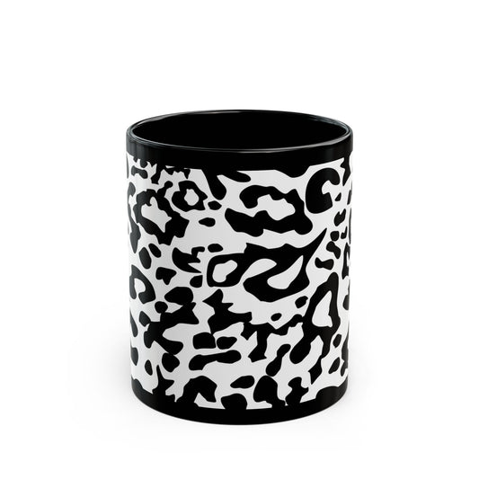 Leopard, Black Mug (11oz, 15oz)