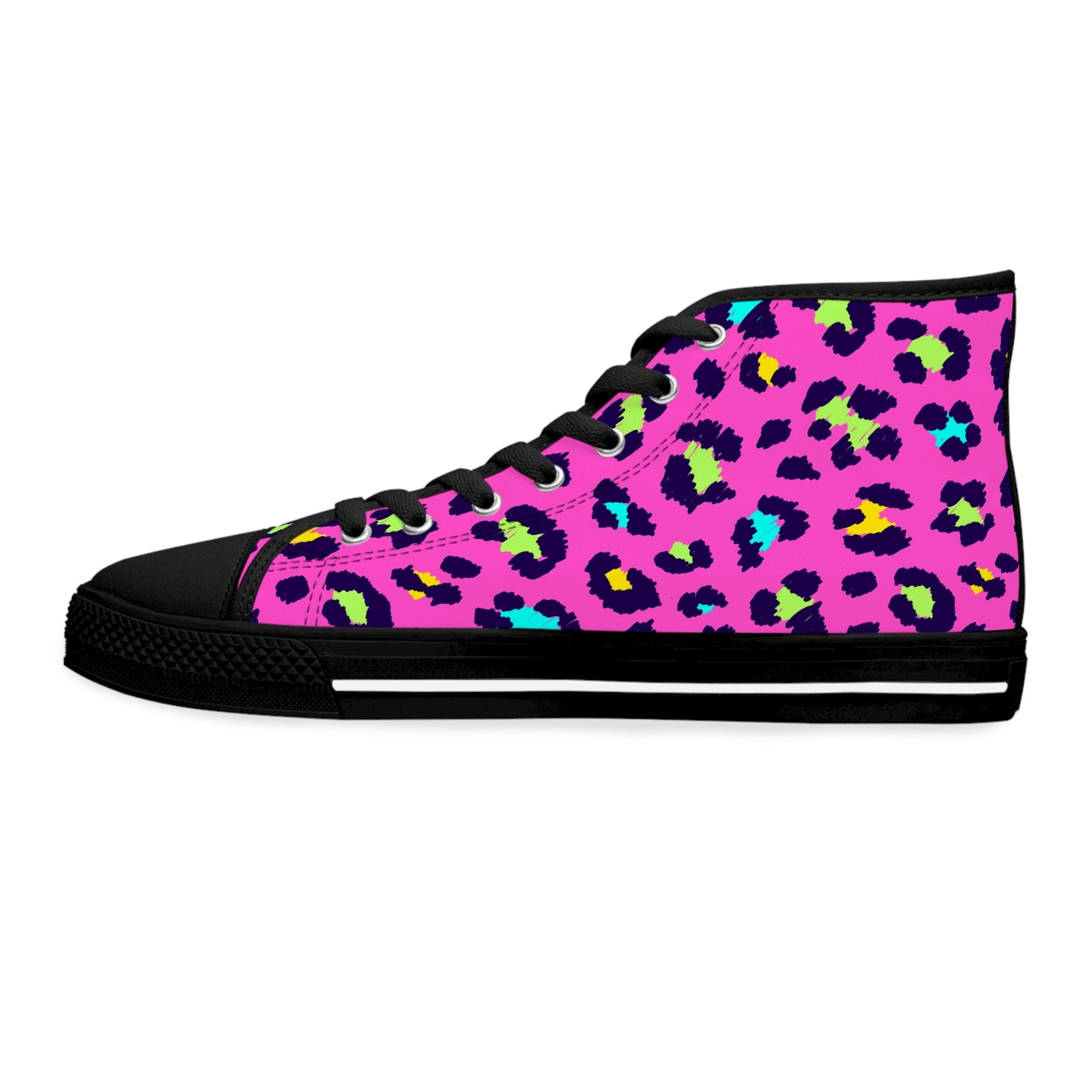 Hot pink/Speckles, Women's High Top Sneakers