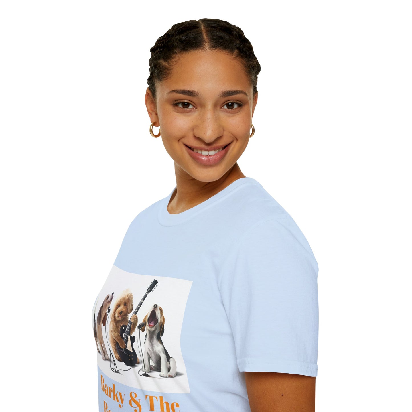 Dog Band T‑Shirt — "Barky & The Bow Wow's" Graphic Tee
