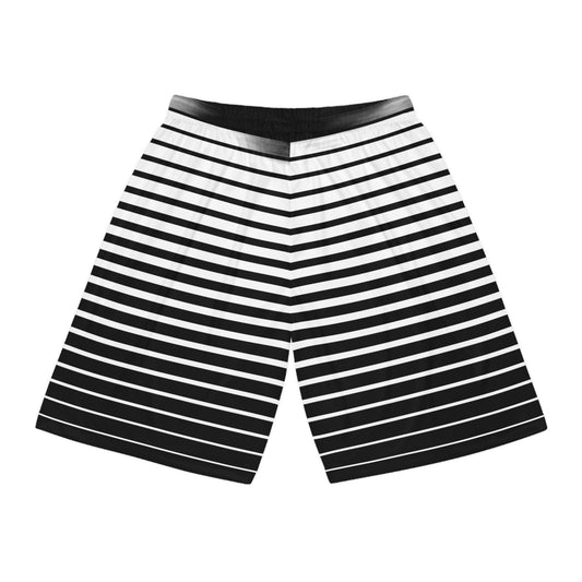 Black/White, NBA Teams, Basketball Shorts (AOP)