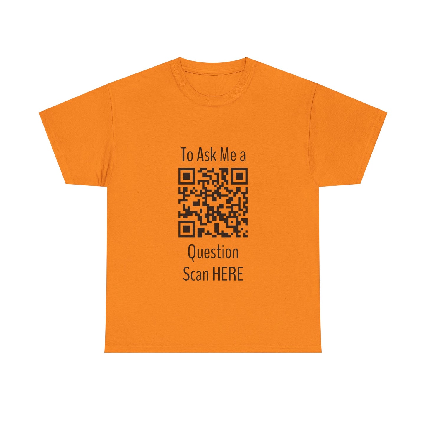 Scan Here, Unisex Heavy Cotton Tee