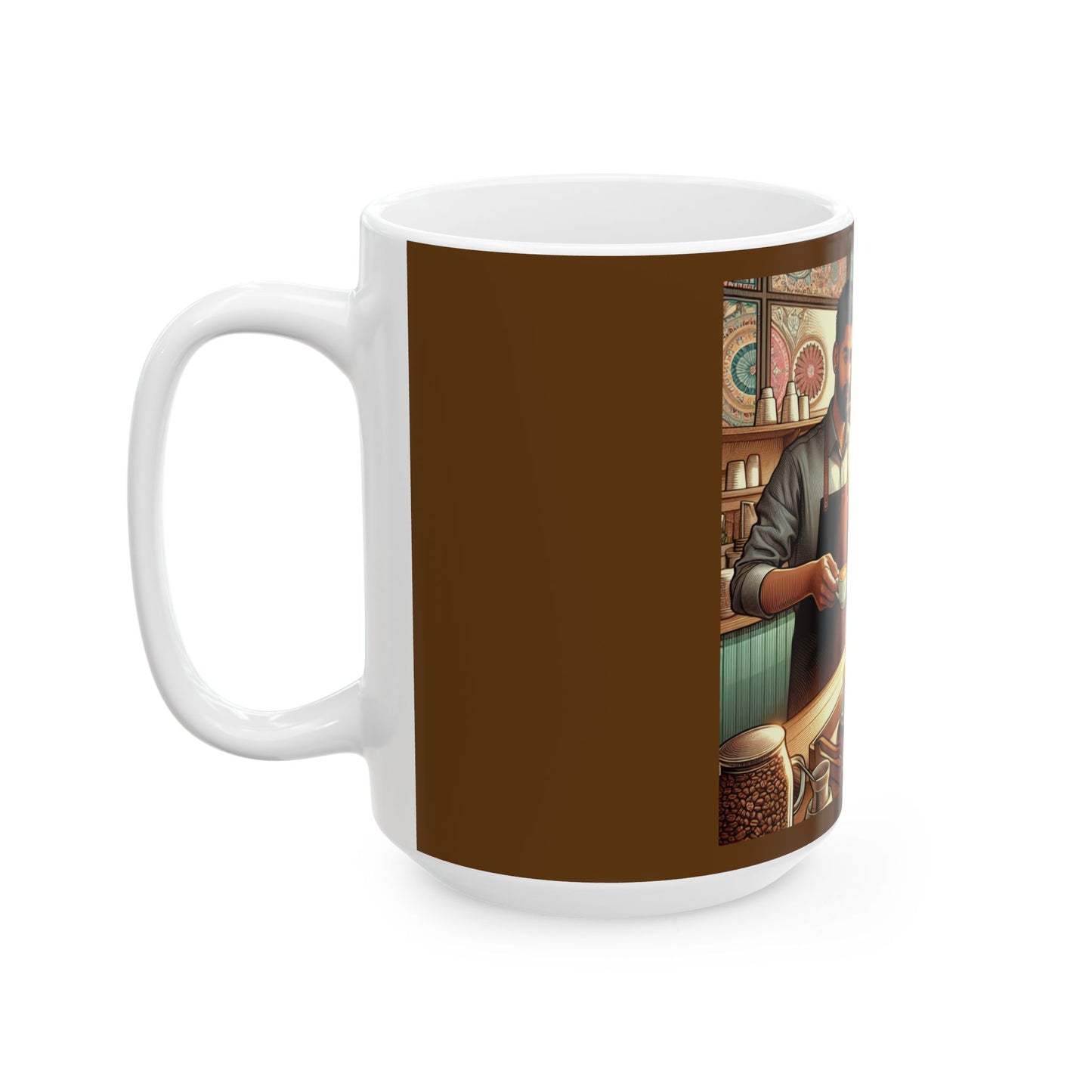 Coffee Shop, Ceramic Mugs, (11oz, 15oz) Coffee 1st