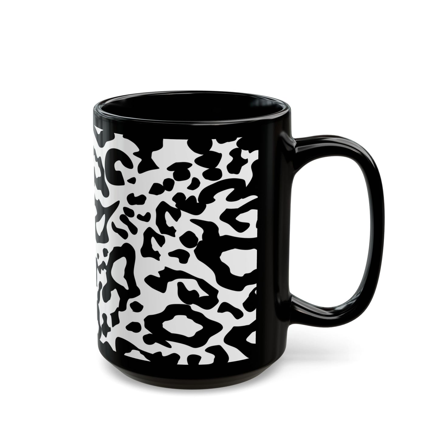 Leopard, Black Mug (11oz, 15oz)