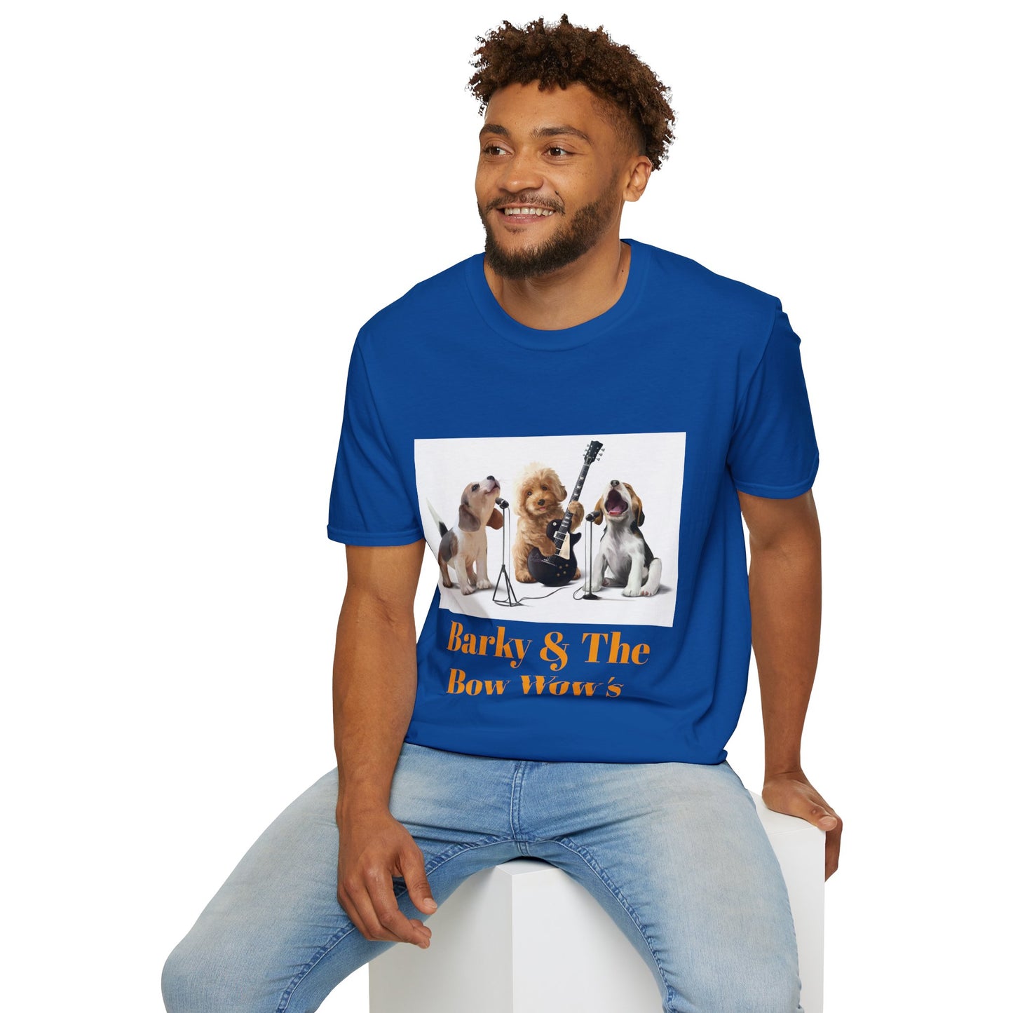 Dog Band T‑Shirt — "Barky & The Bow Wow's" Graphic Tee