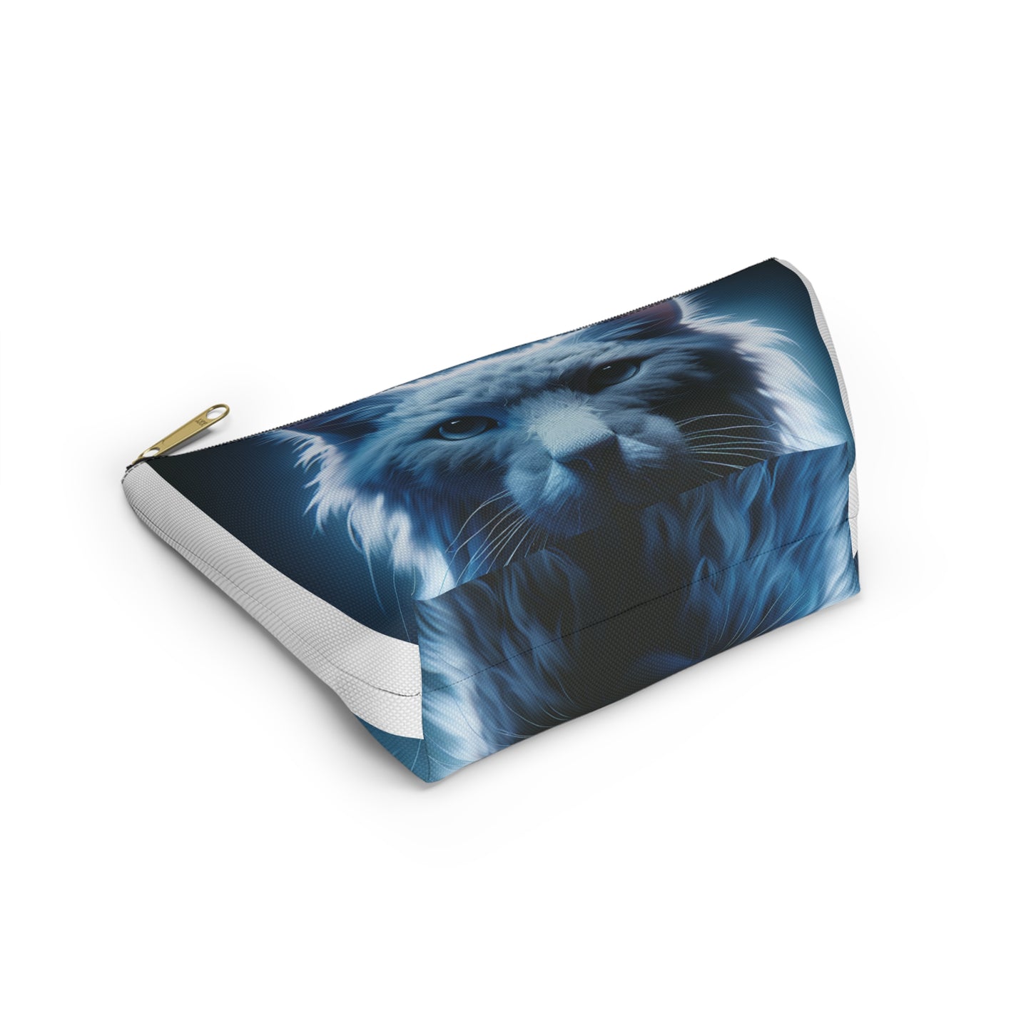 Make-up Accessory Pouch w T-bottom, ( Persian Cat )