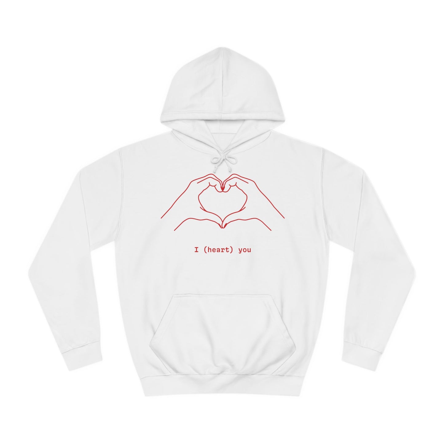 Unisex Heart College Hoodie