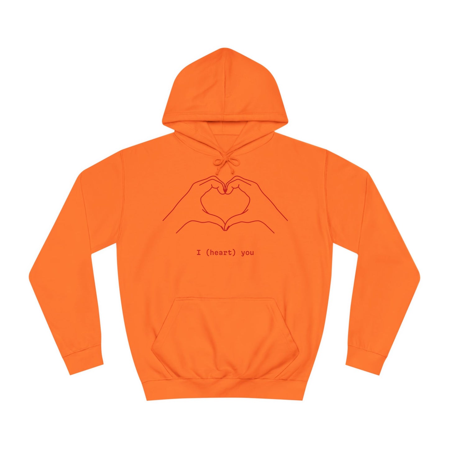 Unisex Heart College Hoodie