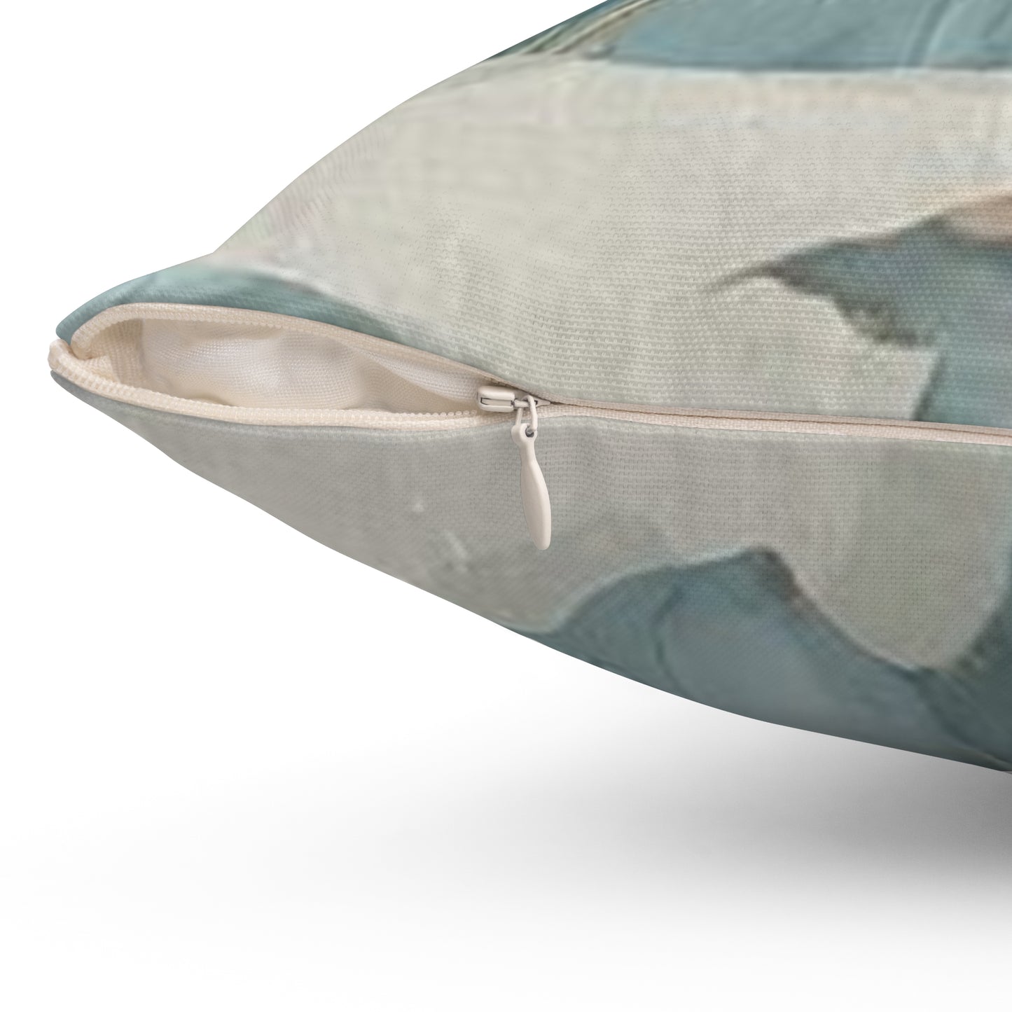 Spun Blue Palm, Polyester Square Pillow, 14" x 14", 16" x 16", 18" x 18", 20" x 20"