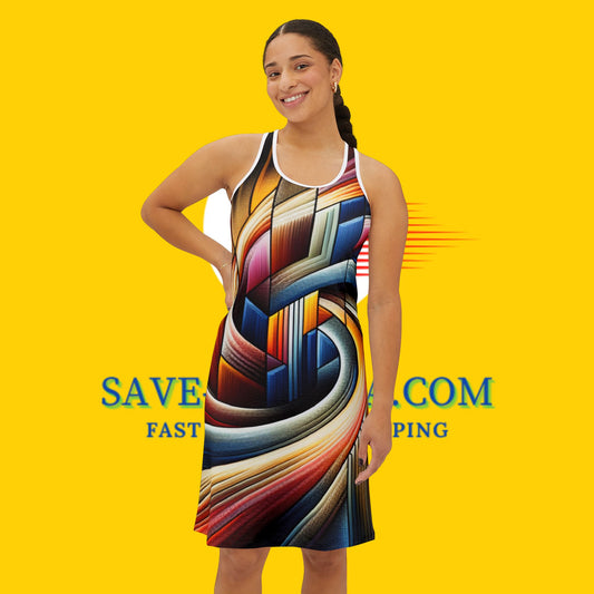 Multi Color, Women's Racerback Dress (AOP)