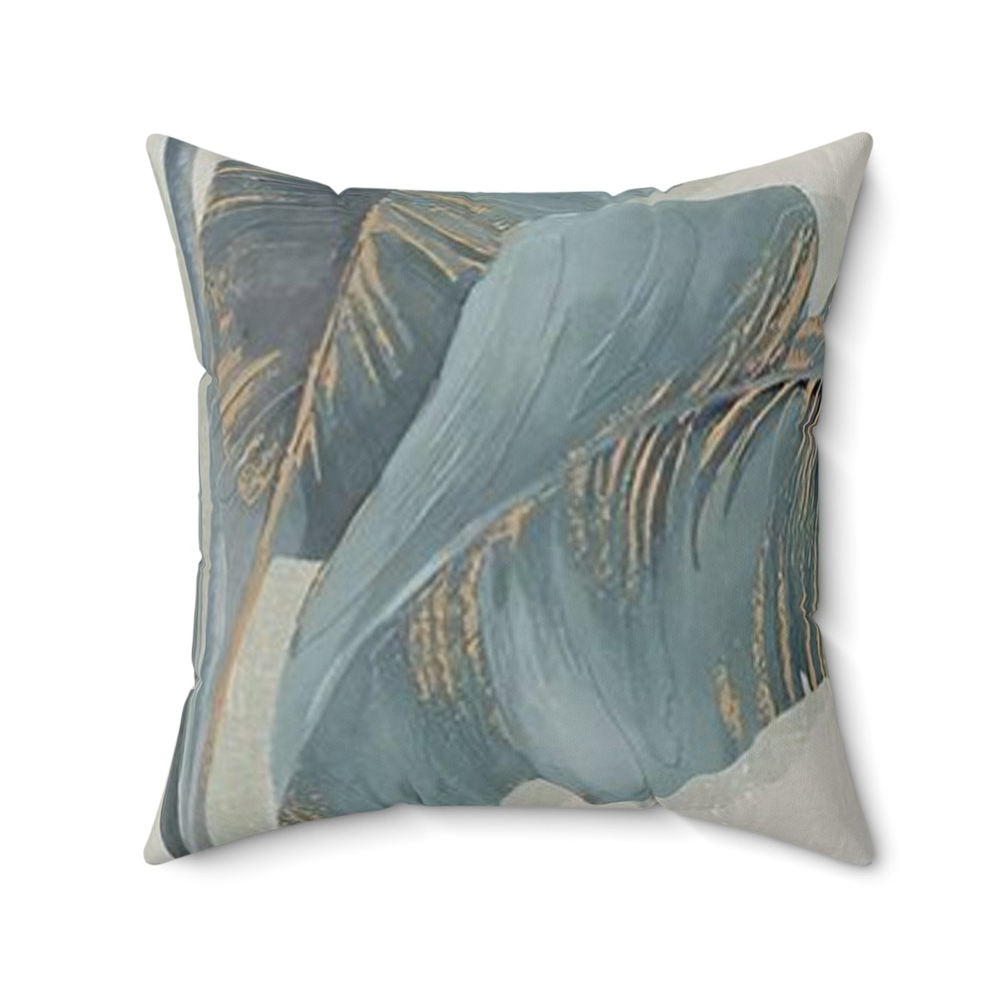 Spun Blue Palm, Polyester Square Pillow, 14" x 14", 16" x 16", 18" x 18", 20" x 20"