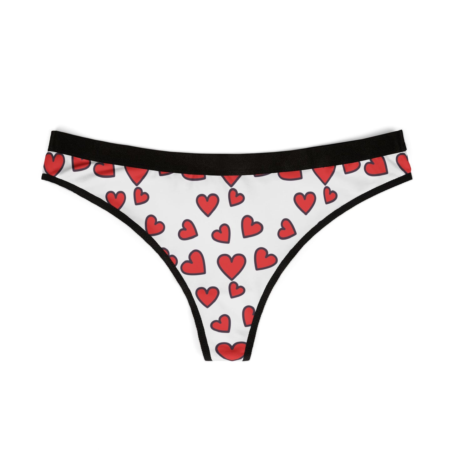 Hearted, Women's Thongs (AOP)