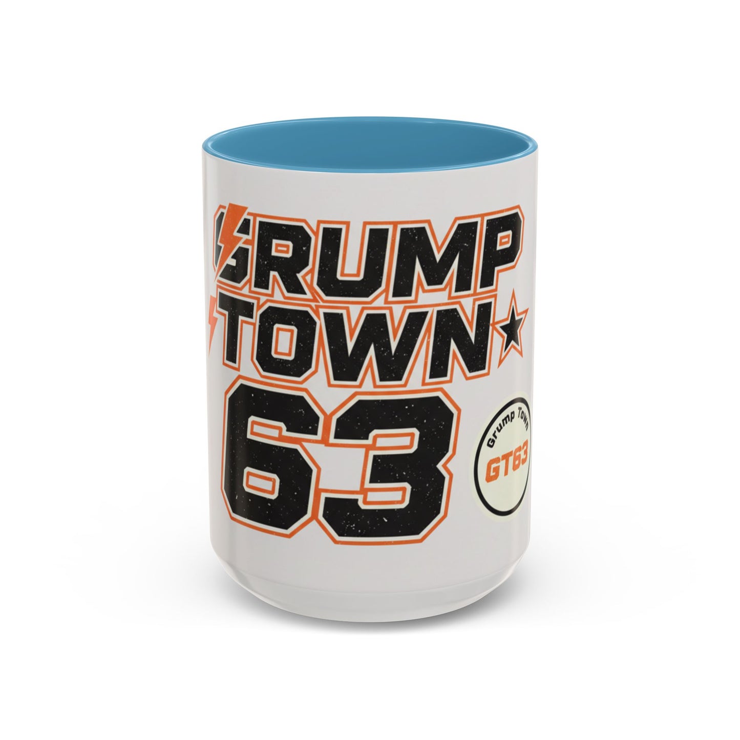 Accent Coffee Mug — 'Crump Town 63' Retro Racing Logo Coffee Mug (11/15oz)