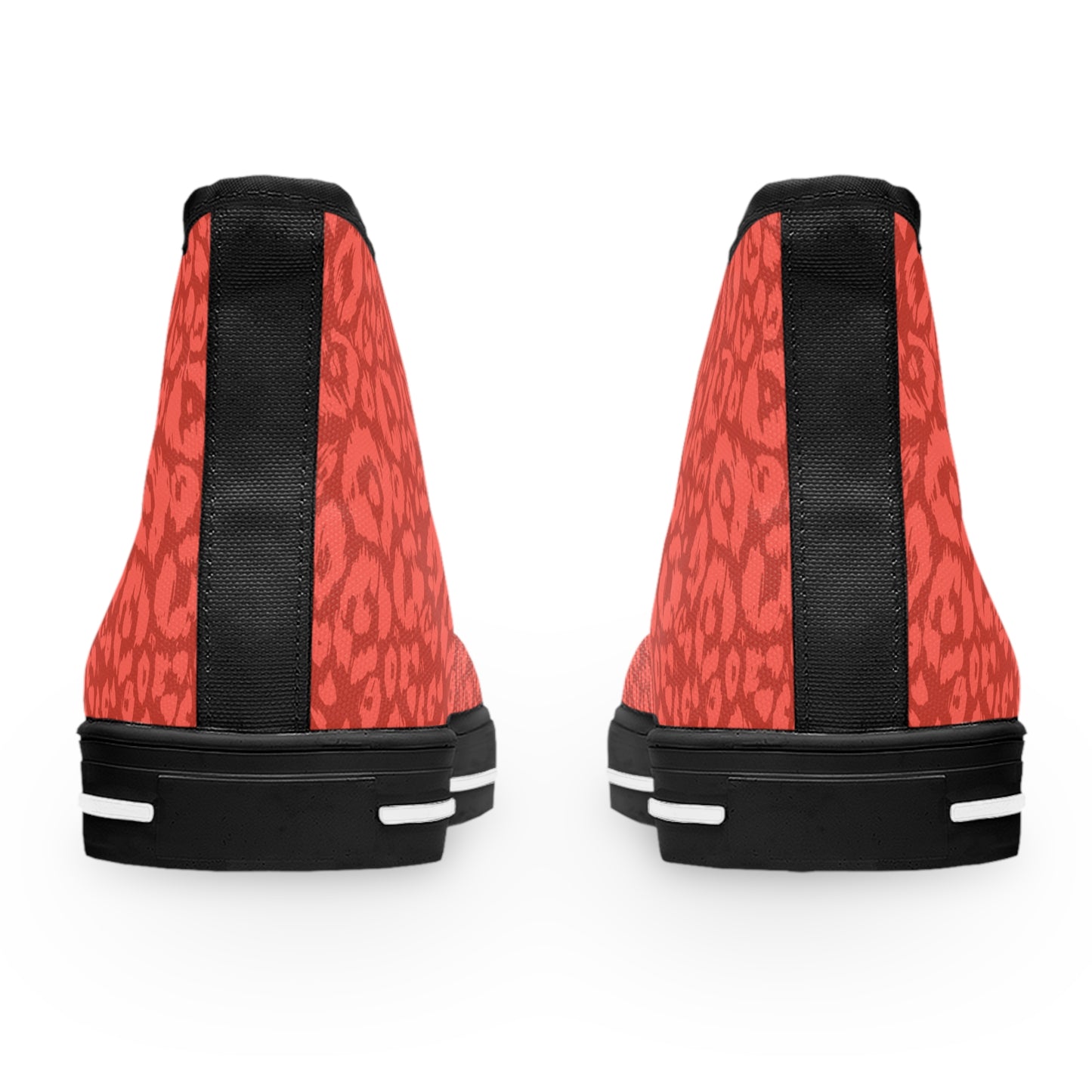Colored Leopard print Design, Women's High Top Sneakers