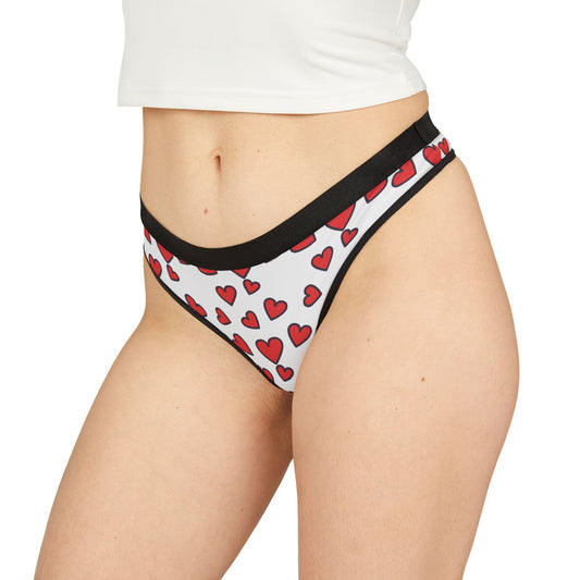 Hearted, Women's Thongs (AOP)